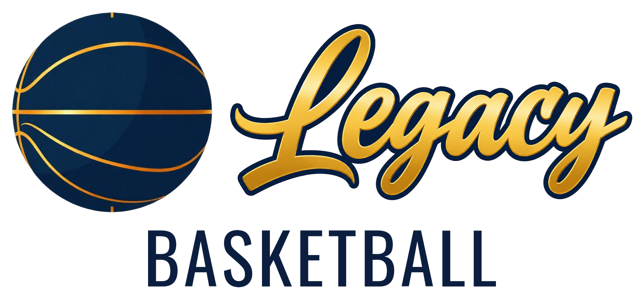 Legacy Basketball — Alt with Ball — Gold PNG