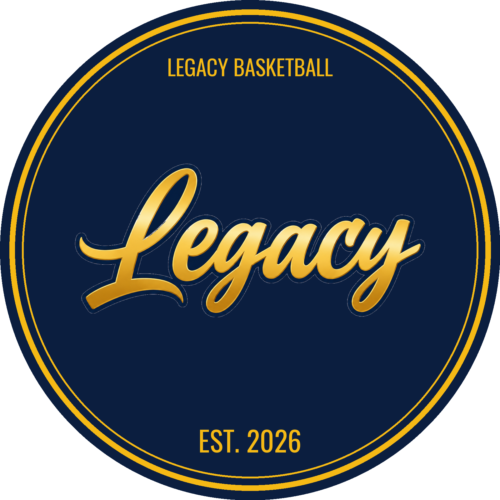 Legacy Circle Crest — Gold PNG